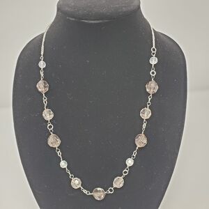 Handmade Wire Wrapped Beaded Necklace